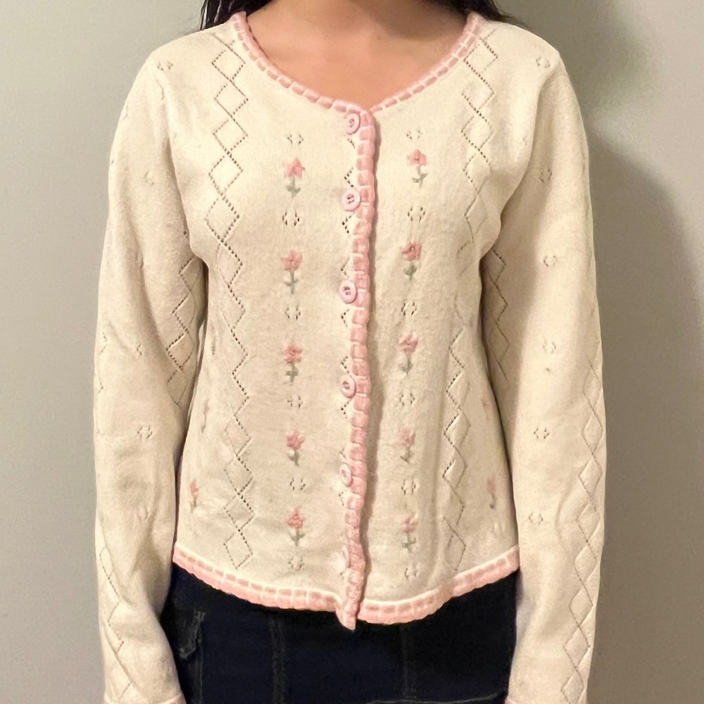 Cute Embroidered Sweater - Picture 2 of 5